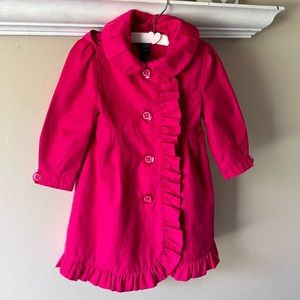 EUC Girls 2T Girls Saks Fifth Avenue Pea/Trench Coat